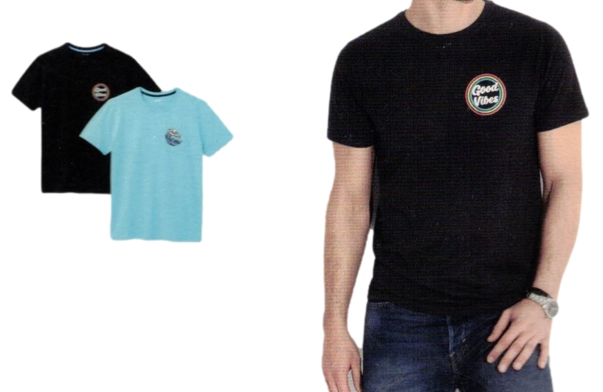 

2pak Koszulka Tshirt bluzka Good Vibes *L