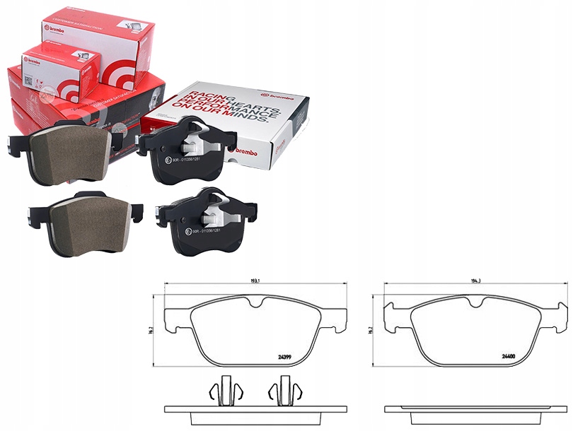 Sada Brzdových Destiček Brembo PAD1719 1304607