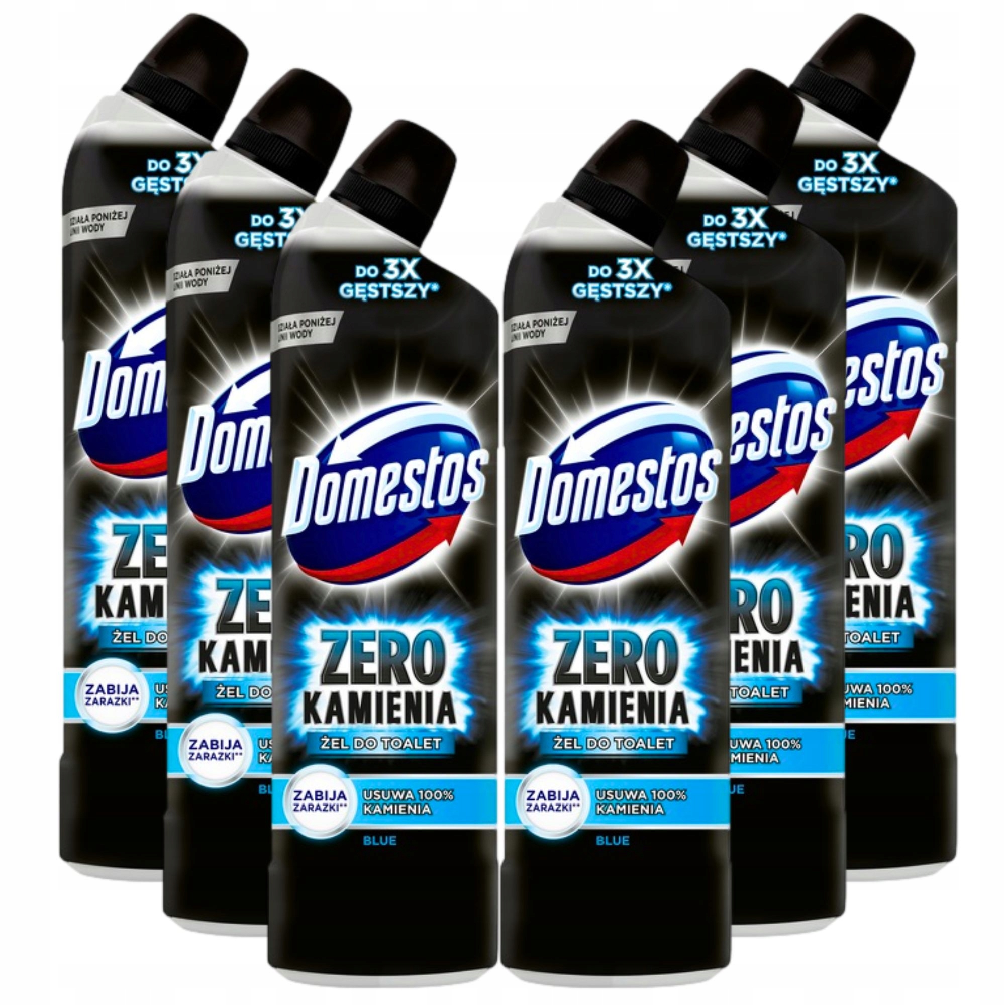 

6X Domestos Zero Kamienia Blue Żel Do Wc Ocean
