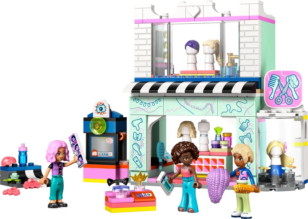 stavebnice Lego Friends 347 dílků Kadeřnický salon a obchod s ozdobami 42662