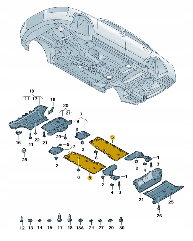OSŁONA PODŁOGI DOLNA ŚRODKOWA LEWA AUDI A8 D4 ASO ORYGINAŁ NOWA