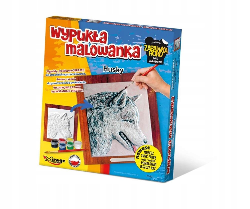 

Wypukła Malowanka Psy Husky