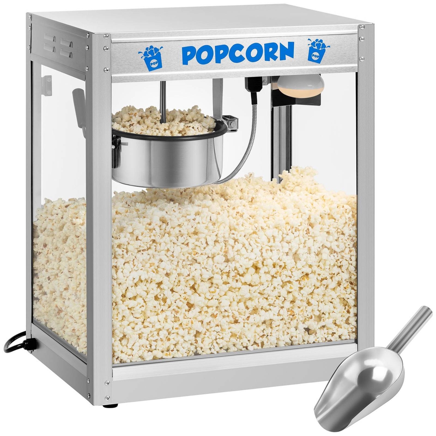 Maszyna Do Popcornu Kukurydzy Stalowa Teflonowy Garnek Witryna Grzewcza