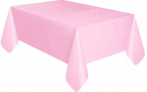 

Obrus foliowy różowy prostokątny klasyczny duży