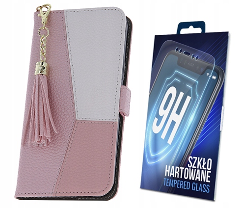 

Etui Z Klapką Pink Zawieszka do Oppo A17 Szkło