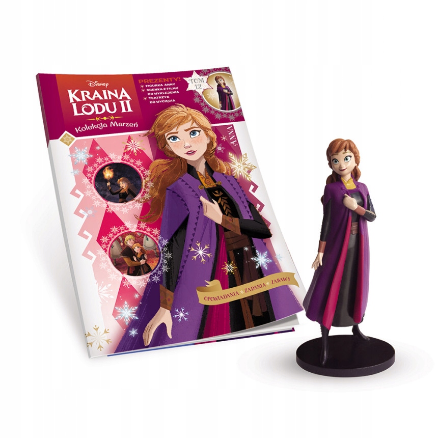 KRAINA LODU ANNA FIGURKA NAKLEJKI ZABAWY TOM 12