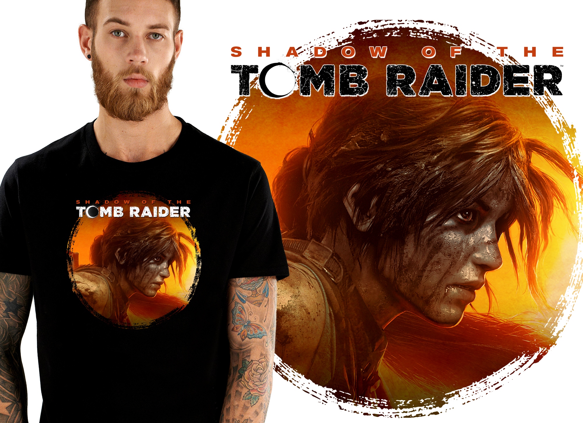 

Tomb Raider Shadow Lara Croft Koszulka Męska XXL