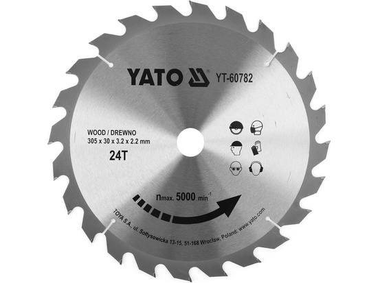 

Tarcza Widiowa Do Drewna 305x24Tx30MM Yato