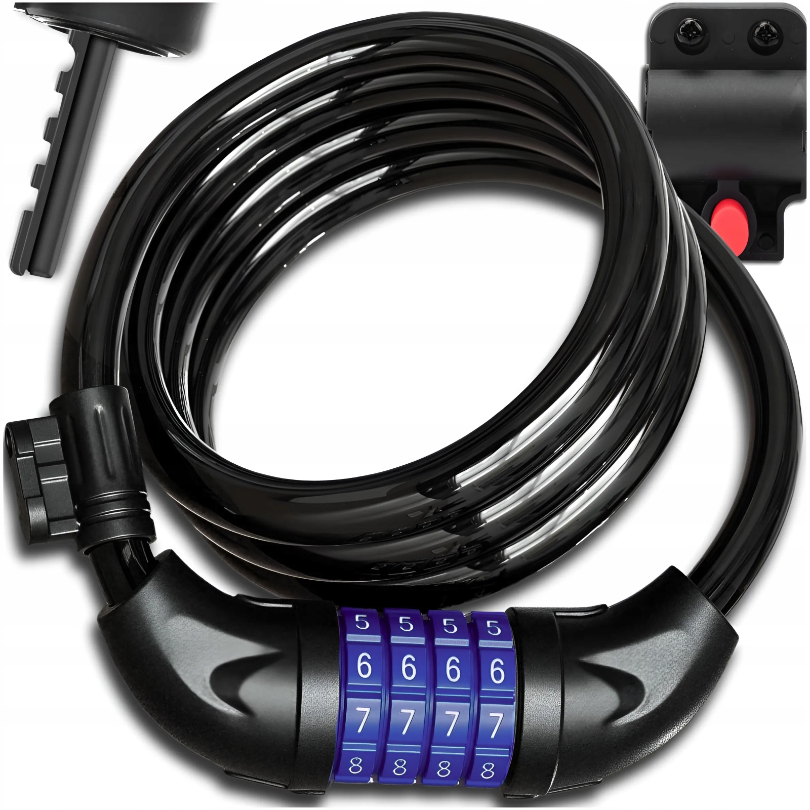 ZAPIĘCIE ROWEROWE DO ROWERU BLOKADA LINKA ZABEZPIECZENIE KŁÓDKA SZYFR Stan opakowania oryginalne