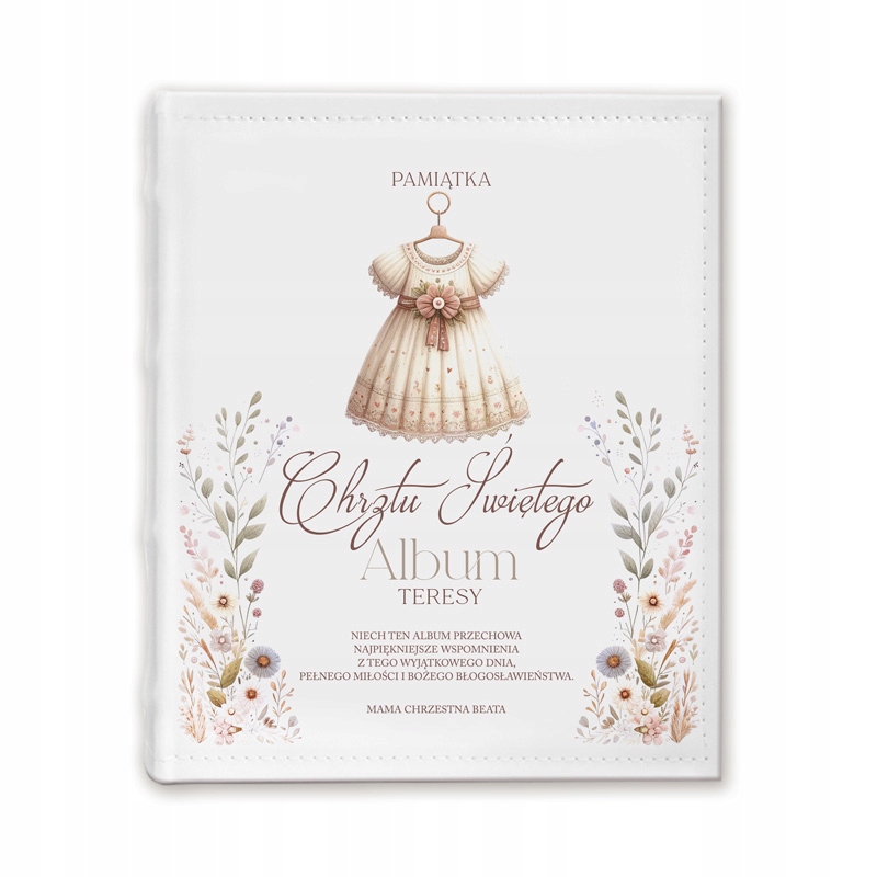 Personalizowany Album Na Chrzest Święty Dziewczynki