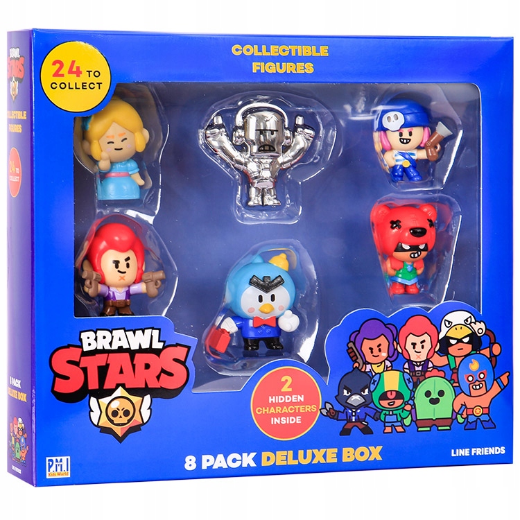 

Brawl Stars: komplet ośmiu figurek (C) Deluxe Box