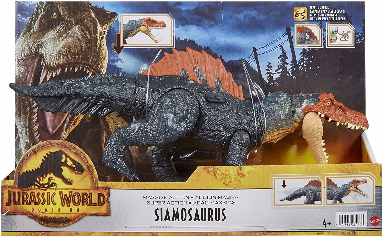 JURASSIC WORLD DOMINION DINOZAUR Siamosaurus Kod producenta HDX51
