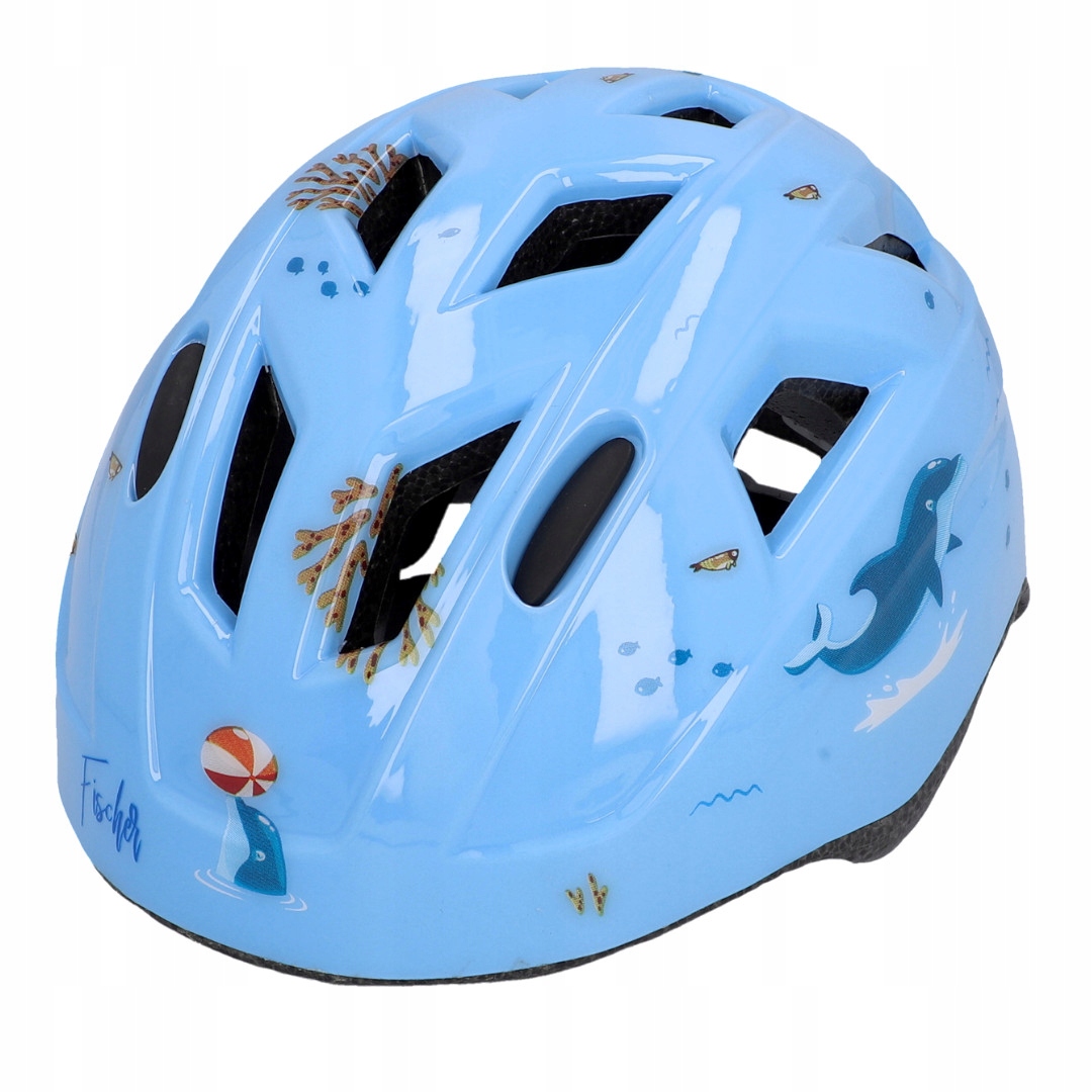 Dětská cyklistická přilba Fischer Xs/s 48-54 cm Led osvětlení Zadní část