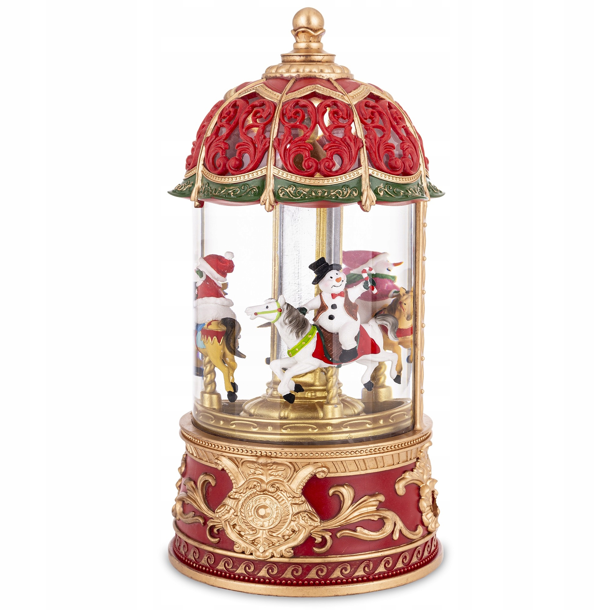 Vianočná Dekorácia Mikuláš z gule s hracou skrinkou Vianoce ozdoba