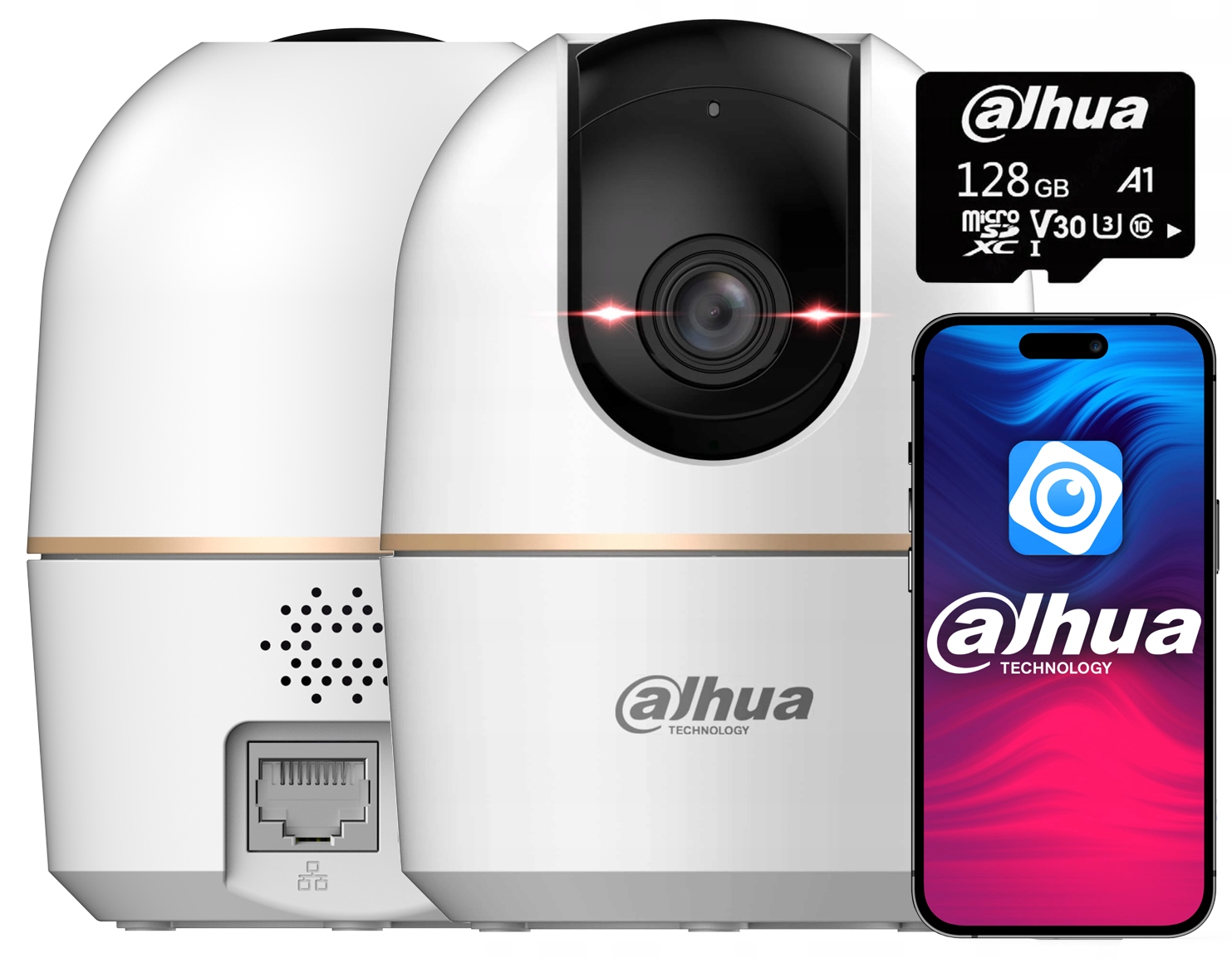 5Mpx otočná WiFi kamera Dahua Ninia Audio Detekcia Ai Smd karta 128Gb