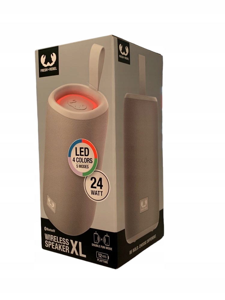 Přenosný reproduktor Fresh 'n Rebel XL šedý 24 W
