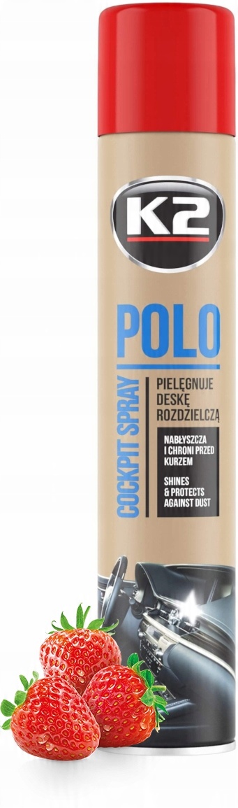 K2 Polo Cockpit STRAWBERRY 750 ml-PLAK do kokpitu
