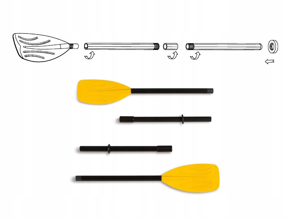 Ponton Intex Explorer 300 3os. Pompka + Wiosła 58358 MODEL 2024 Marka Intex