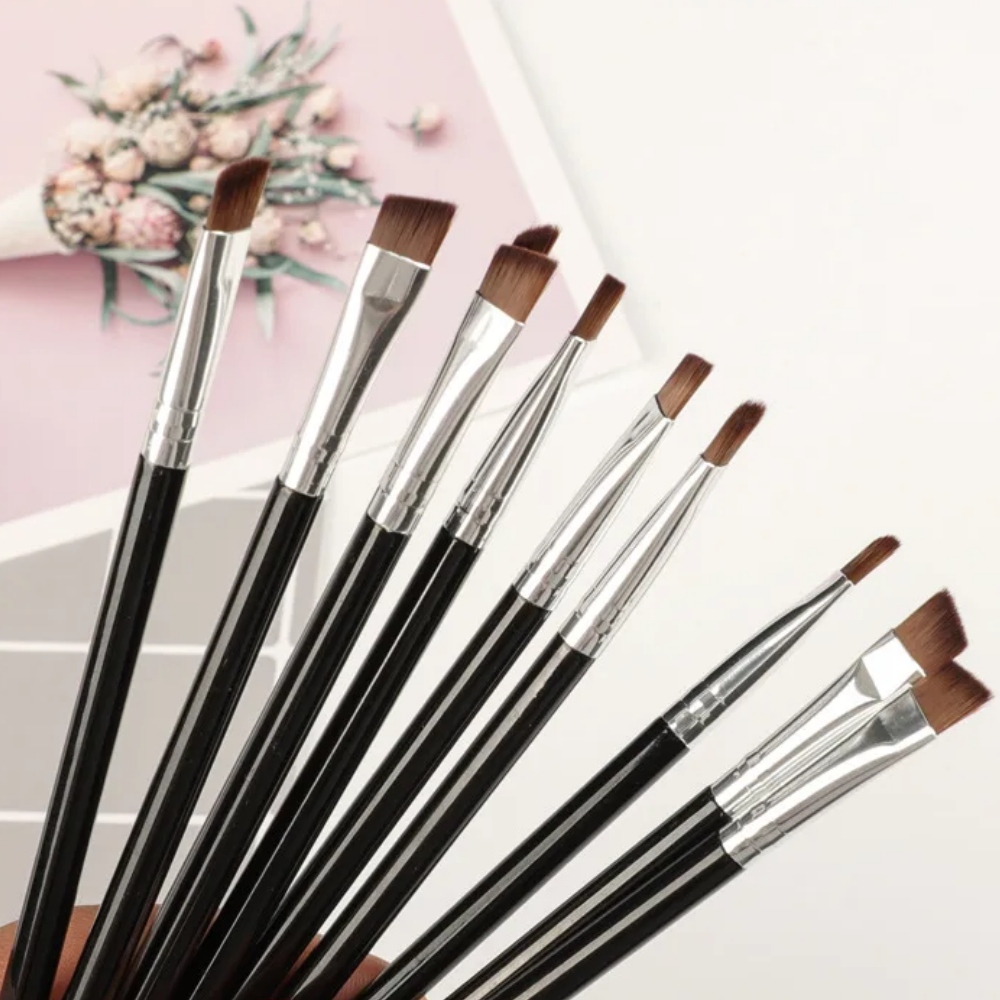 DWUSTRONNY PĘDZELEK skośny spiralka do brwi henny SEOL Typ pędzli pojedynczy pędzel