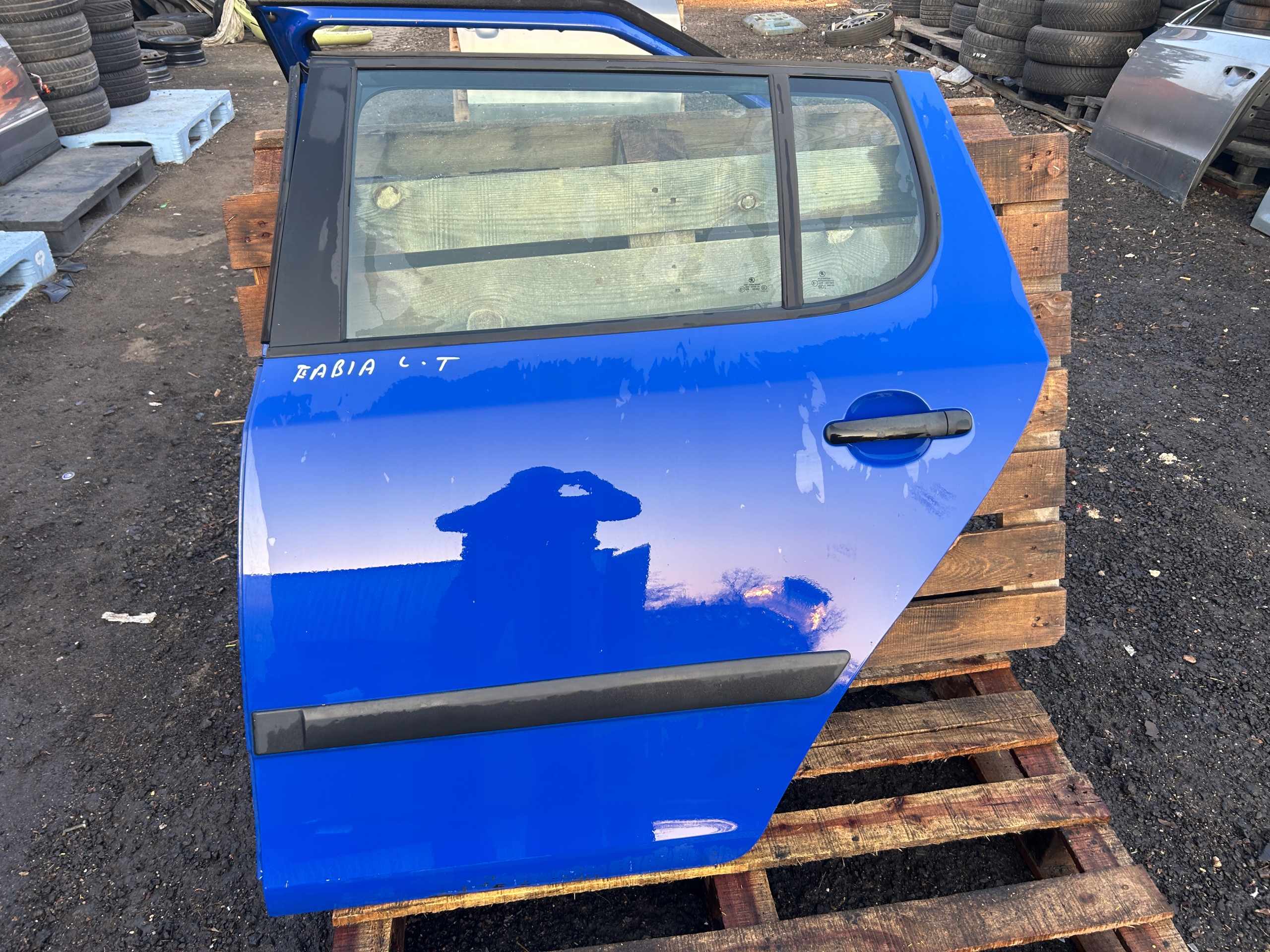 SKODA FABIA II HB door rear part rear. left 4590