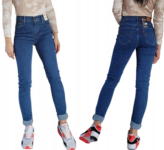 úzké nohavice Levi's 720 High Rise Skinny, velikost W27 L32, velikost 27x32, výprodej