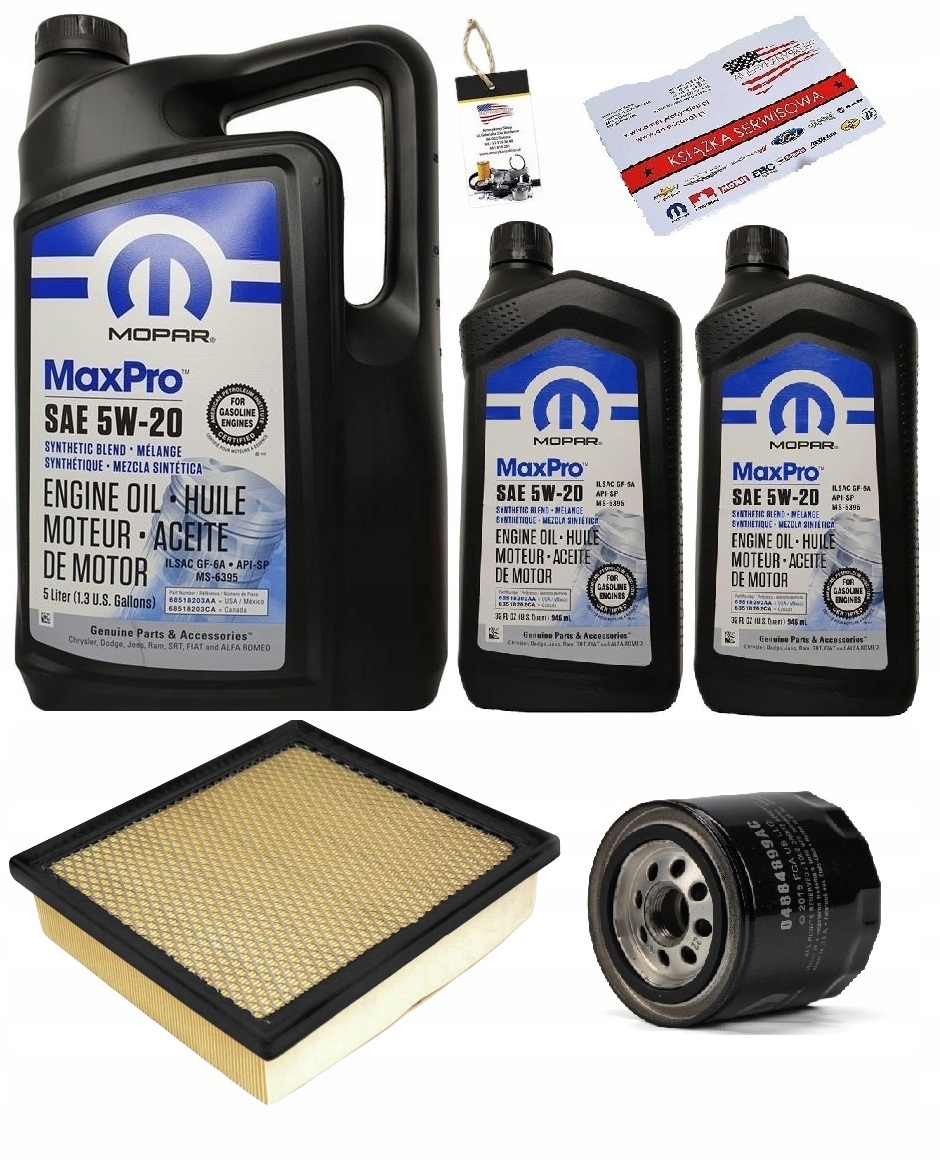 MOPAR 5W20 + FILTRY DODGE DURANGO 5,7 11-14