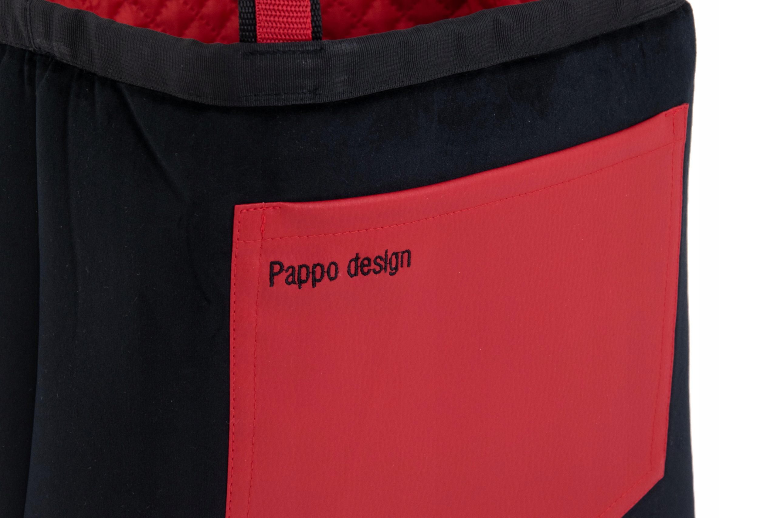 Torebka Pappo Shopper Velvet Kolor dodatkowy czerwony