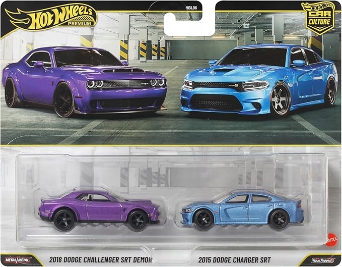 Hot Wheels 2018 Dodge Challenger Srt Demon 2015 Charger Srt 1:64