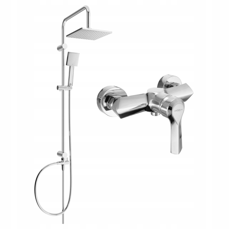 Mexen Tord odkrytý sprchový set, Chromovaná