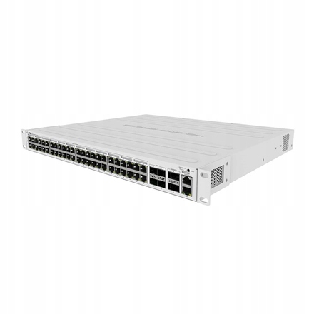 MikroTik CRS354-48P-4S+2Q+RM switch 48 portů pro montáž do skříně