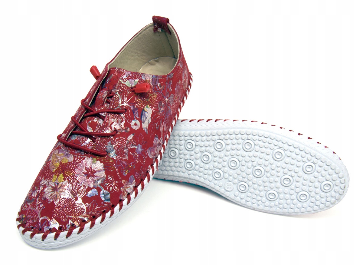 Tenisky Vacarro Footwear Kožené, Velikost 40 Červená