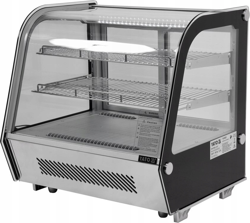 Witryna chłodnicza 120l 68x56x66 srebrna Yato Stan opakowania oryginalne