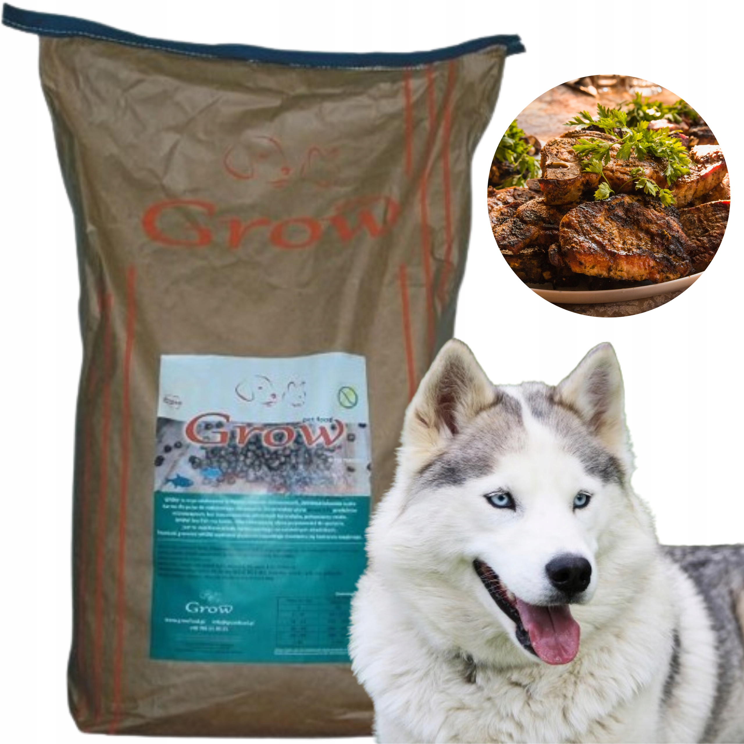 Grow Kaczka Z Rybą Junior L Sucha Karma Dla Szczeniąt 14kg