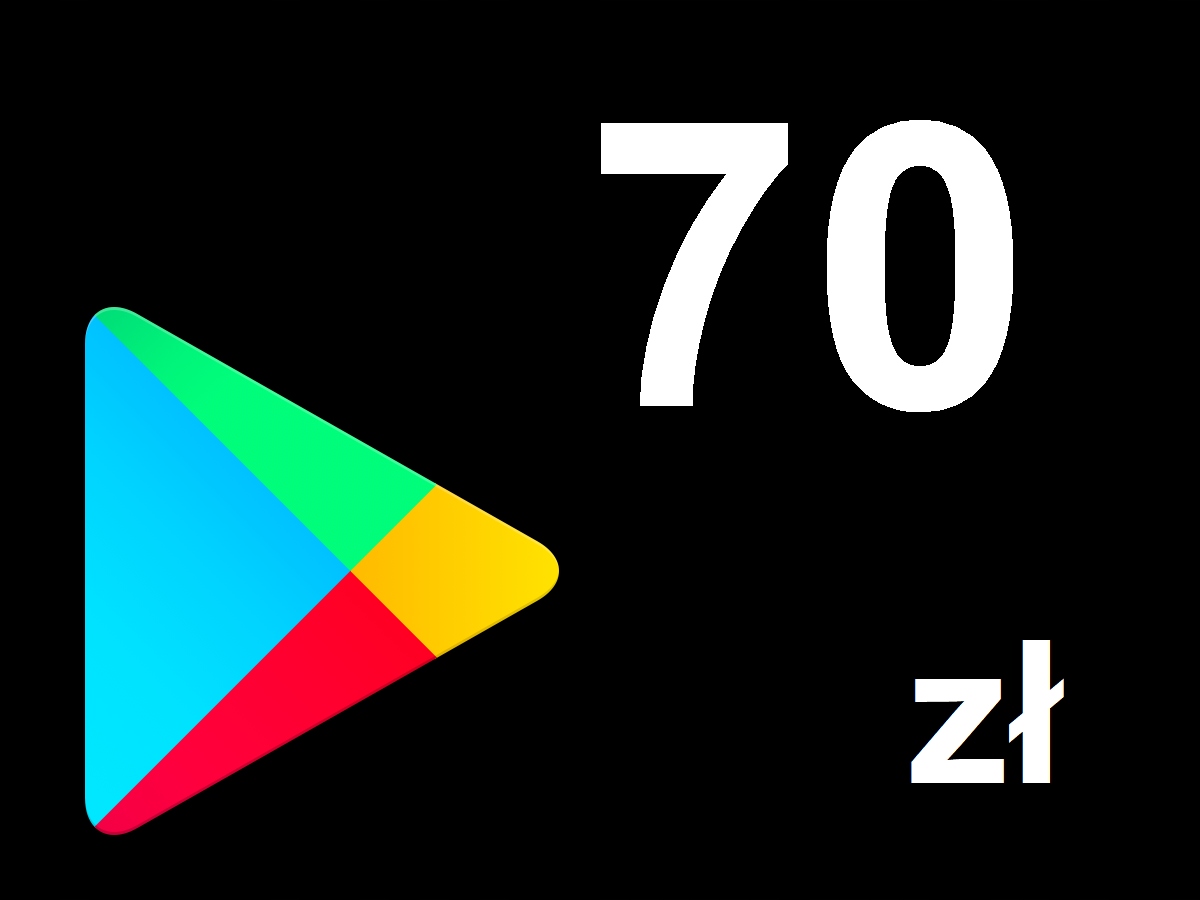 Google Play 70 зл - код-подарочная карта, Android, предоплата