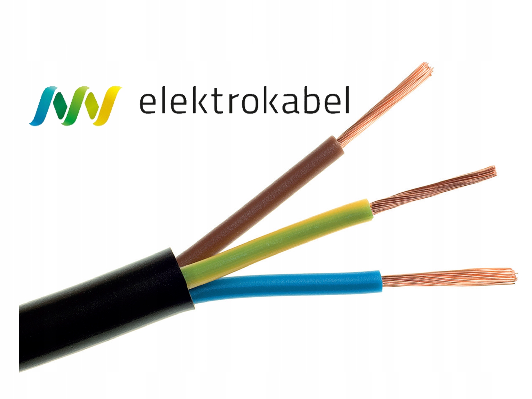 Elektrický gumový kabel Ow 3x1 100 mb