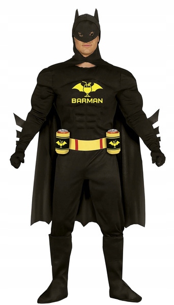 Kostým Barmanský Hrdina Pařák Muž Netopýr Karneval M