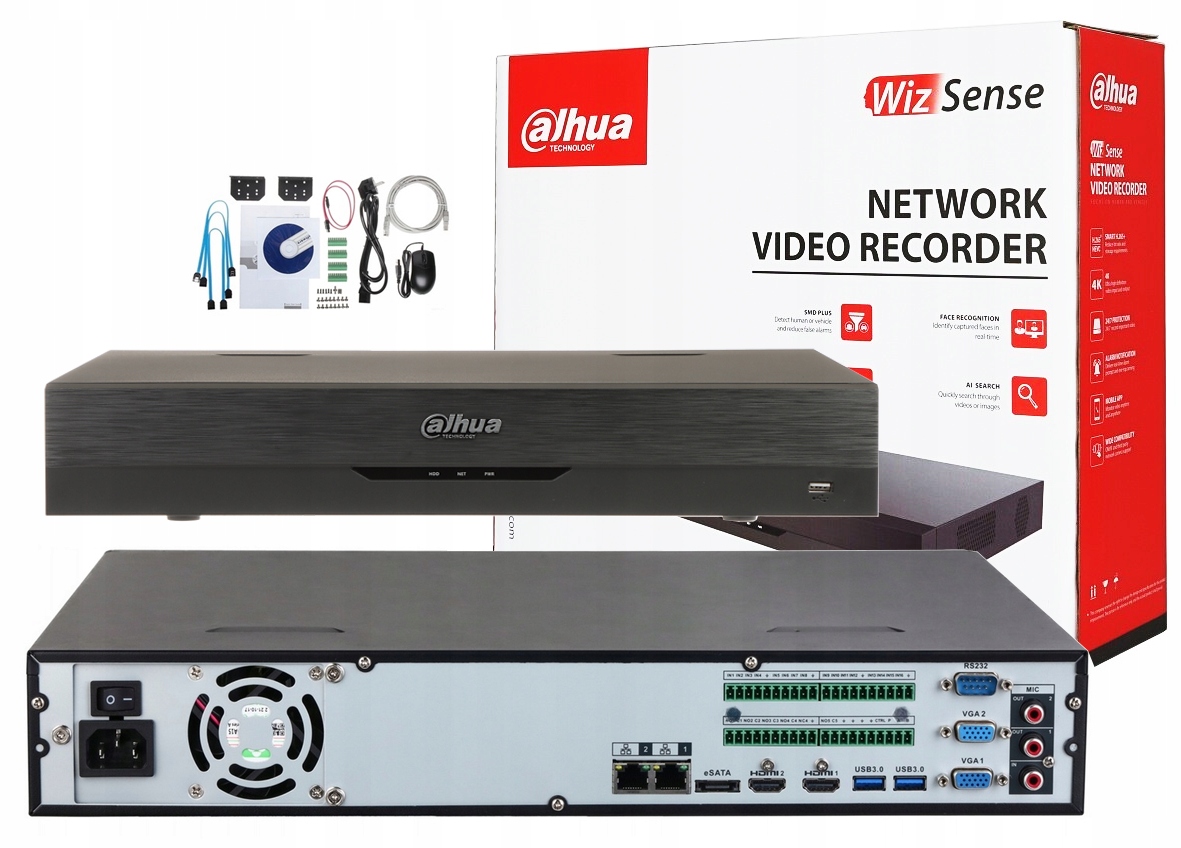 Ip rekordér pro 64 kamer Dahua NVR5464-EI 64 kanálů Analytika