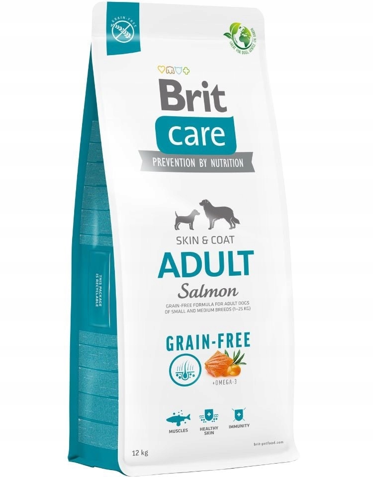 Brit Care Grain-free Adult krmivo s lososem 12 kg