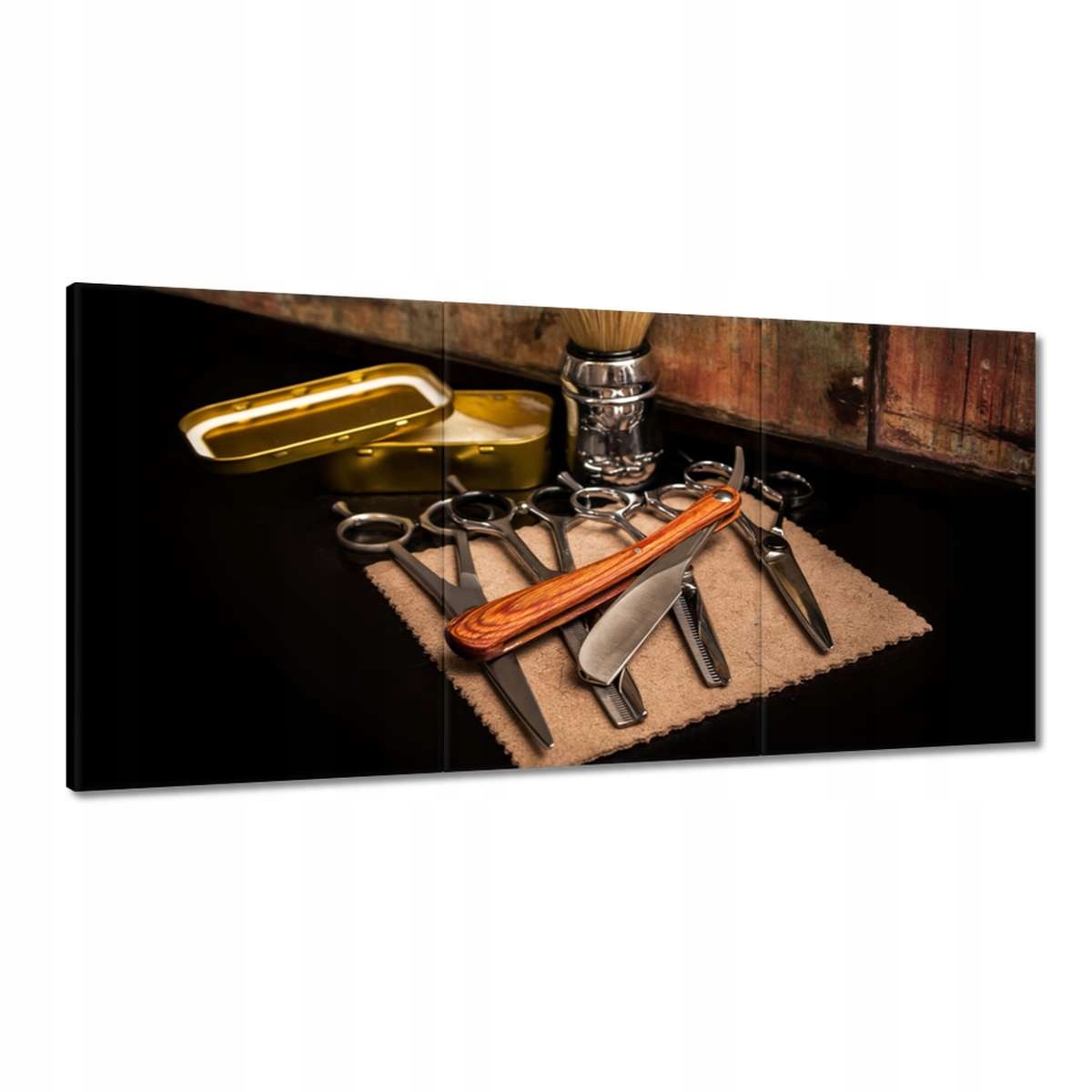 Obrazy 180x90 Britva na bradu barber