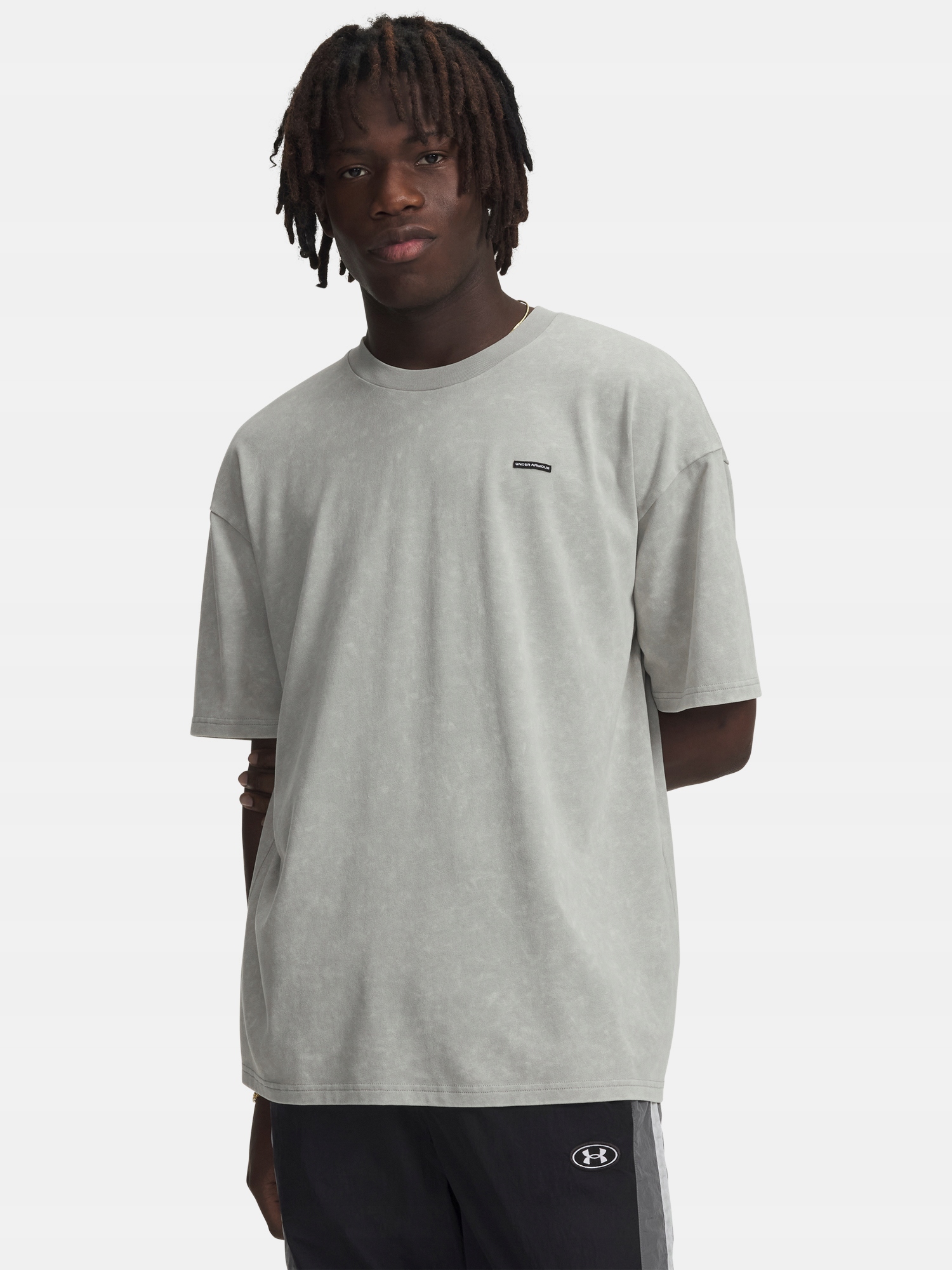 Pánské tričko Under Armour Ua M Hw Os Logo Wash Ss vel. L