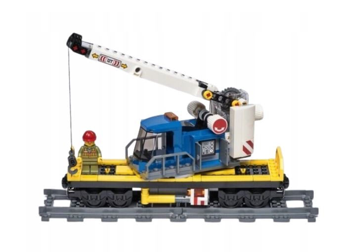Lego Vláčkodráha 60198 Vlak s jeřábem
