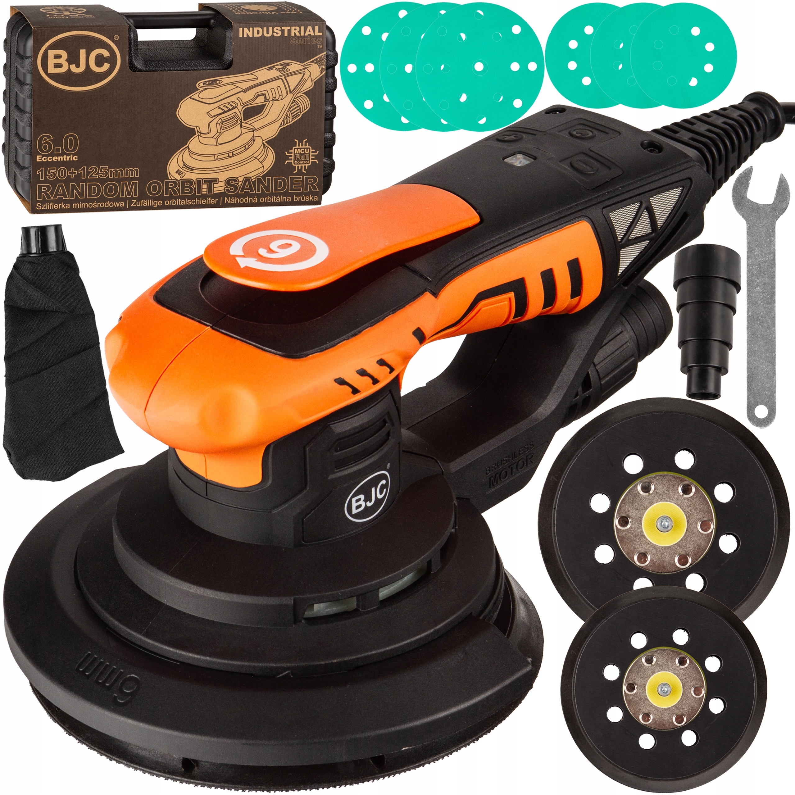 Bezszczotkowa szlifierka mimośrodowa Bjc 150 125 mm szpachli Gipsu pex