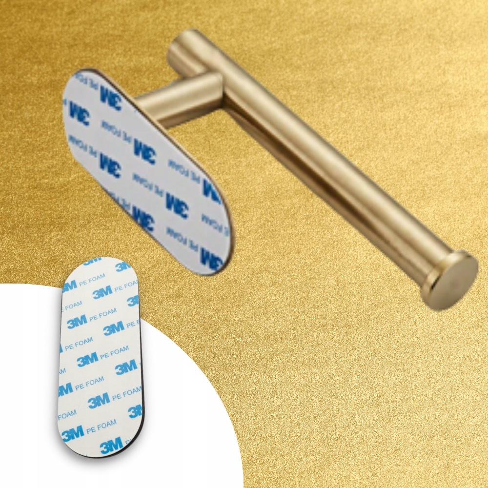 UCHWYT SAMOPRZYLEPNY PAPIER TOALETOWY ZŁOTY LOFT Przeznaczenie na papier