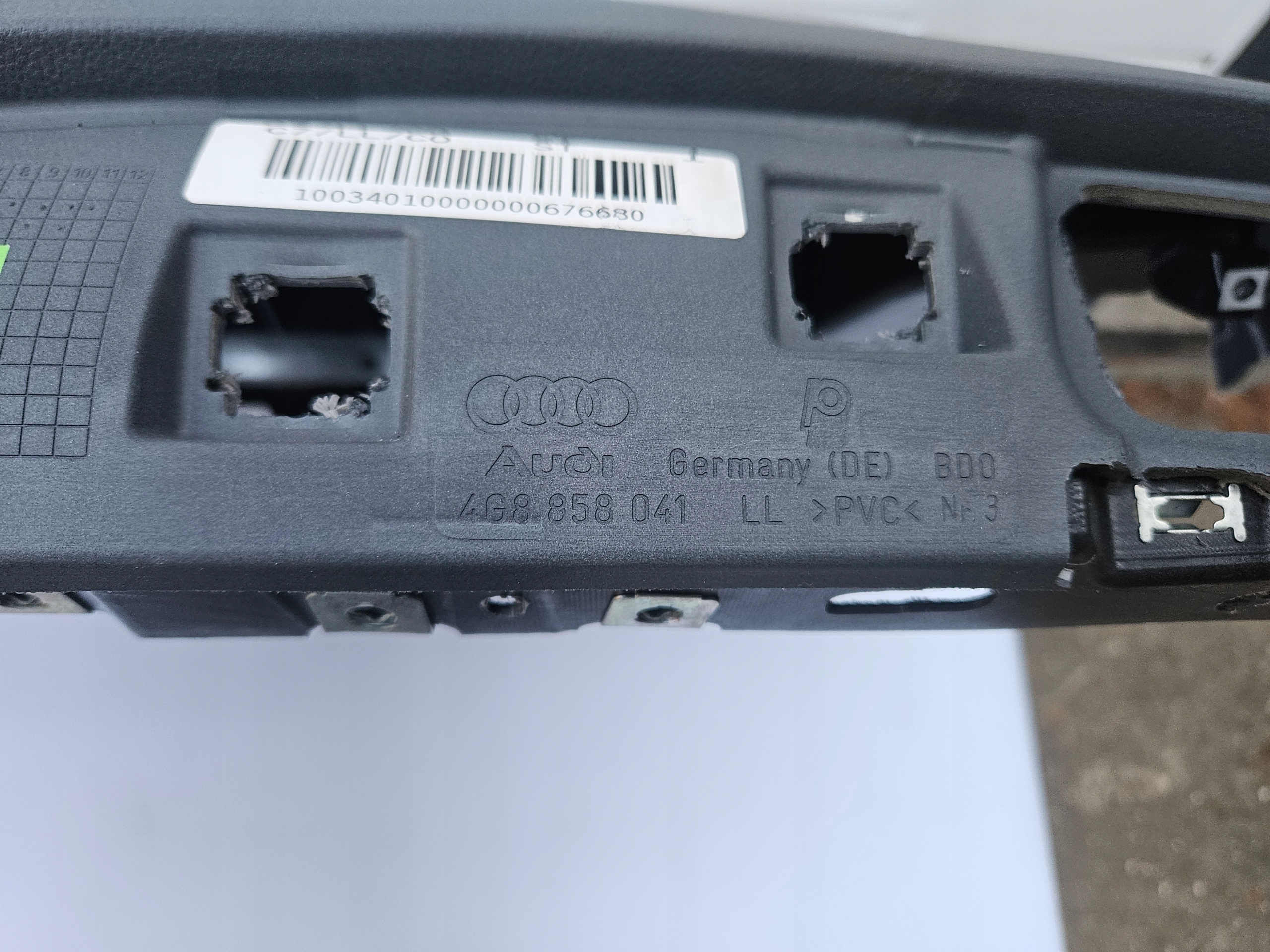 dashboard instrument panel console cockpit AUDI A7 C7 4G grey 11-18 original