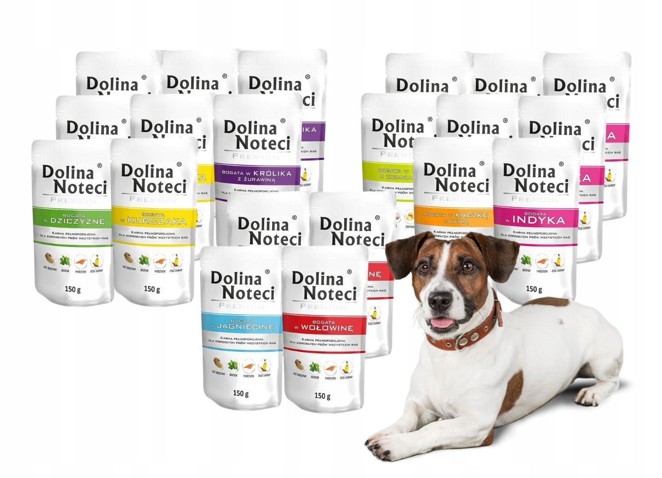 Levně Dolina Noteci Premium Vlhké krmivo pro psy mix chutí 20x150 g bez ryb