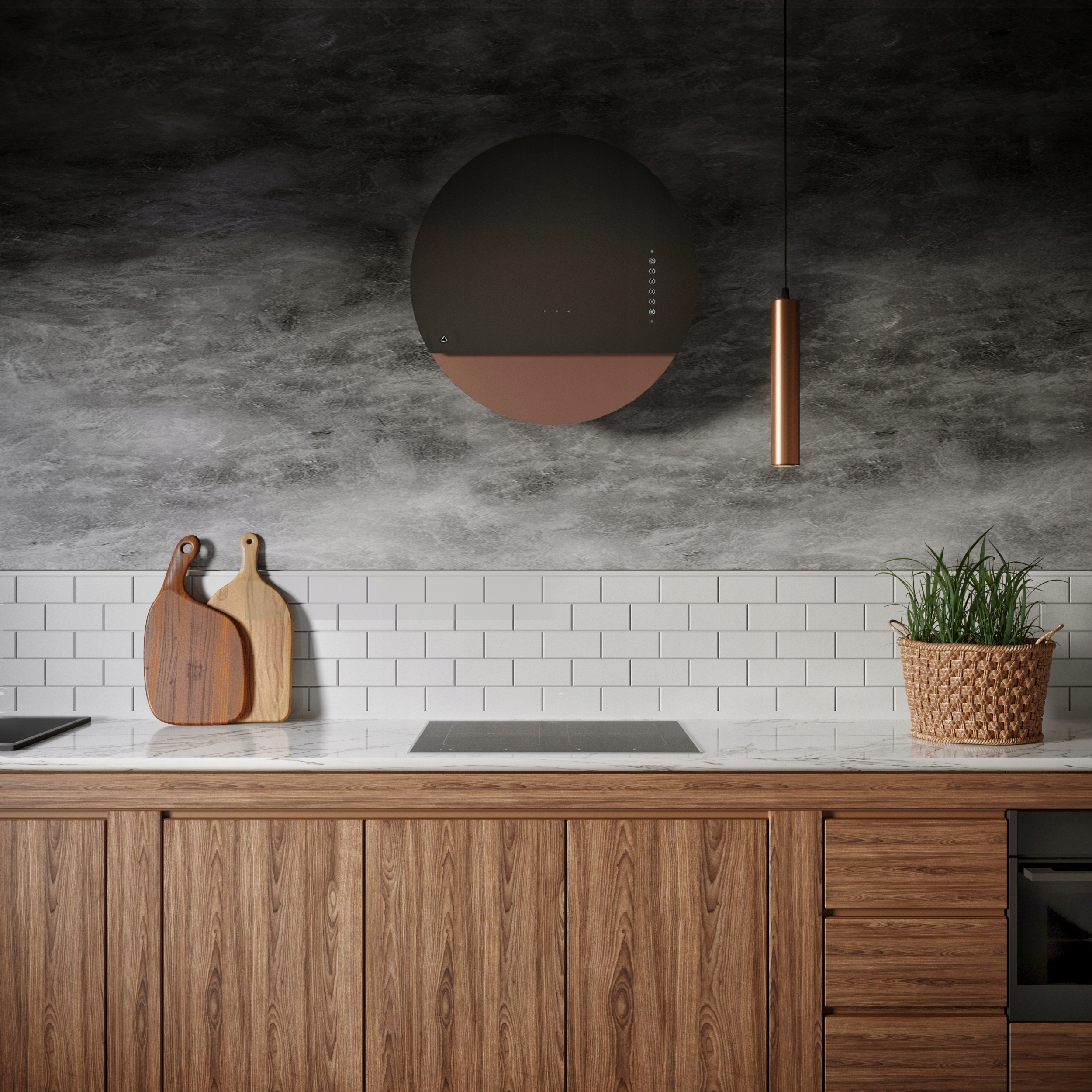 OKAP PRZYŚCIENNY CIARKO DESIGN ECLIPSE CZ/R.ZŁOTO Marka Ciarko