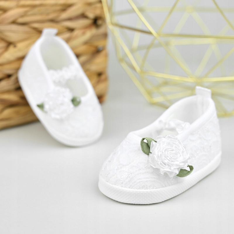 Najmniejsze buciki - białe Chrzest Chrztu 9 Bohater brak