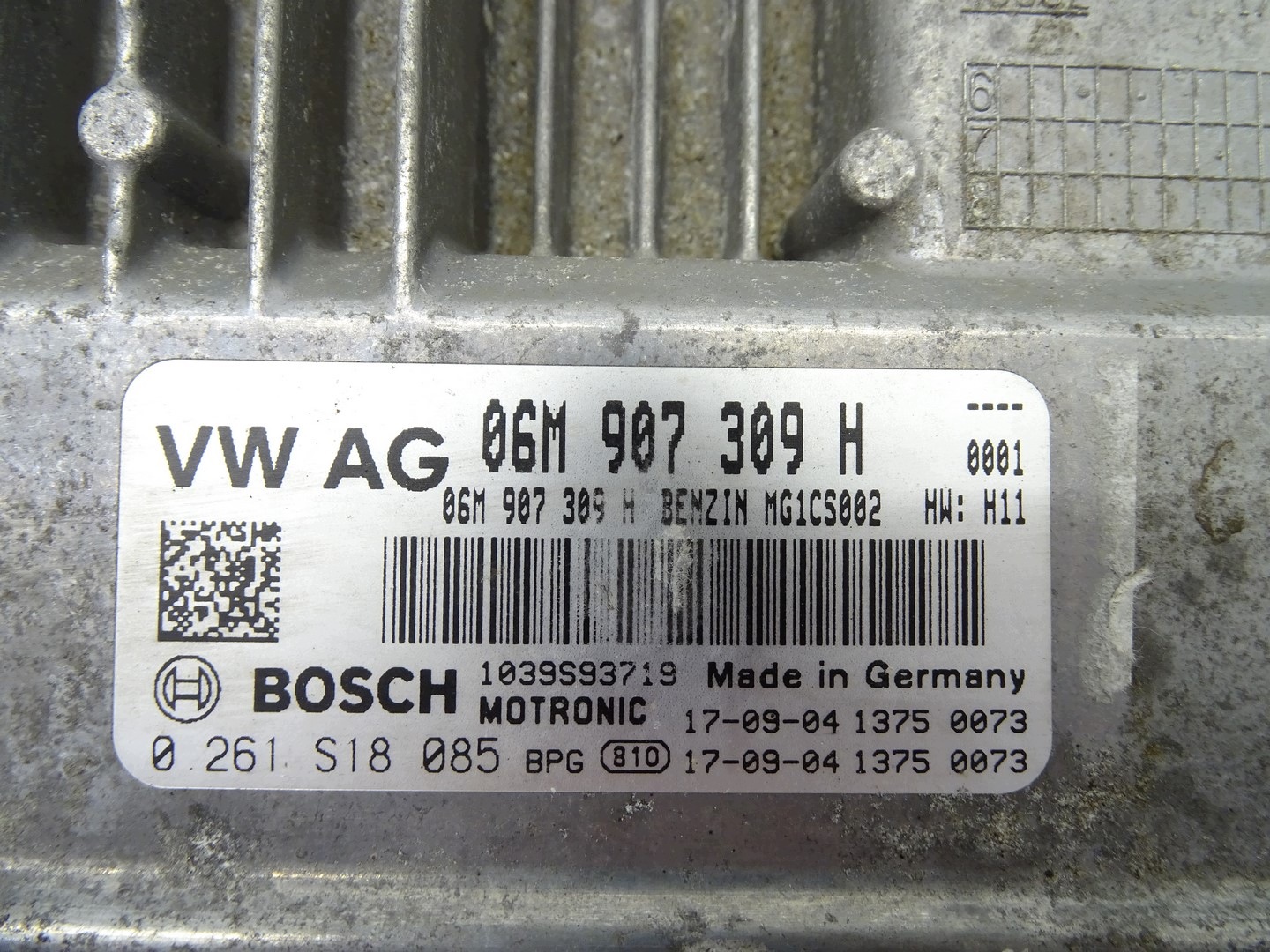 vezerlő egység motor AUDI RS4 B9 06M907309H