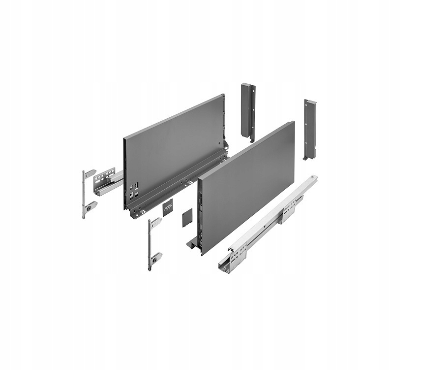 Szuflada Gtv Axis Pro Push Open H116 L400 Antracyt