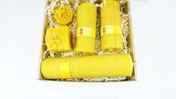 Sada čtyř svíček ze včelího vosku